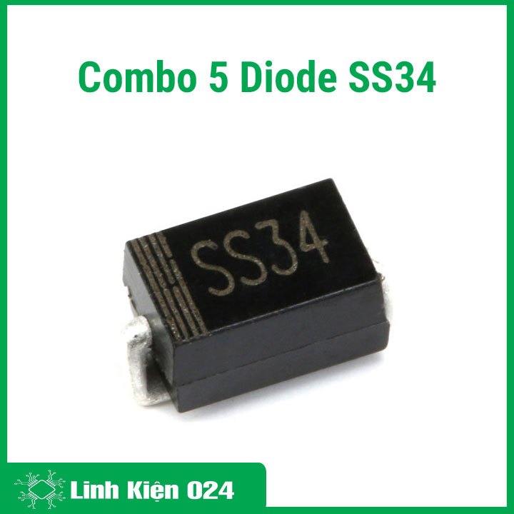Combo 5 con Diode SS34 (1N5822 SMD) Nhỏ Gọn