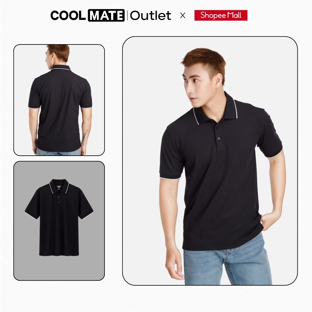 Áo Polo Nam Pique Cafe Khử Mùi / Kháng khuẩn Coolmate