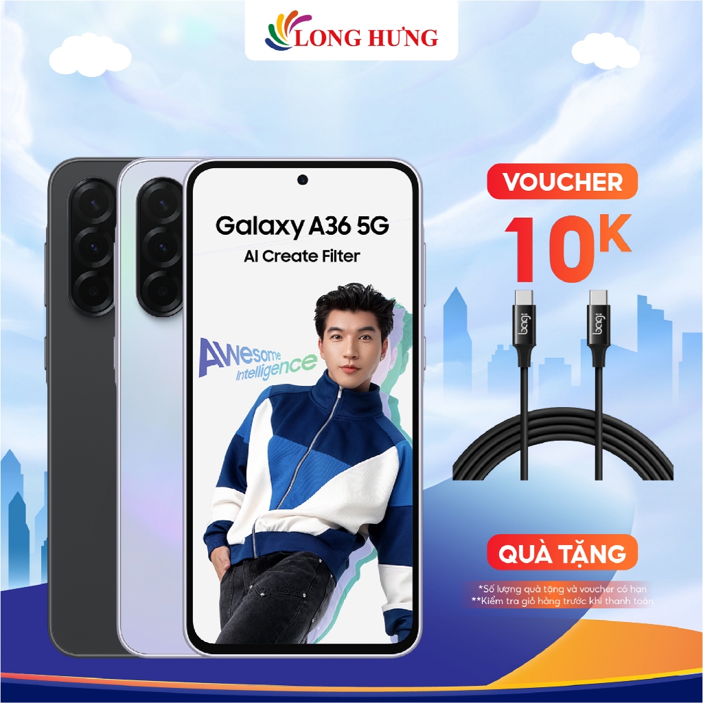 Điện thoại Samsung Galaxy A36 5G - Hàng chính hãng