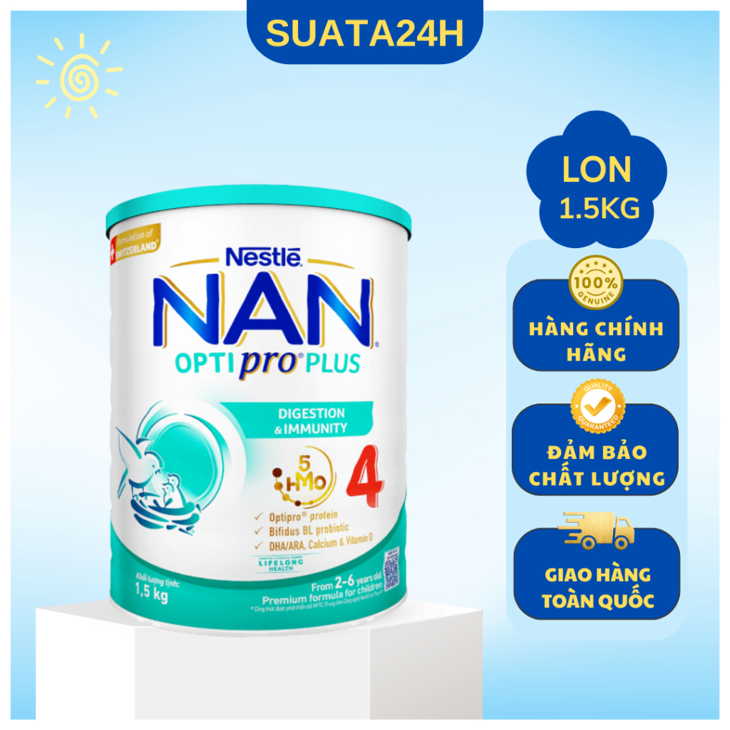 Sữa bột Nestle Nan Optipro HMO 4 -1.5kg