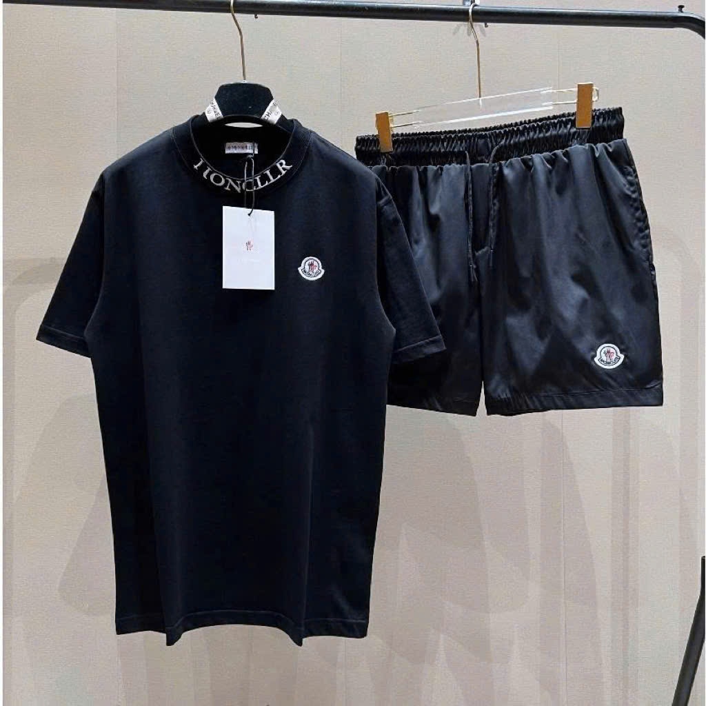 Bộ Quần Áo M_ THÊU CỔ Nam Nữ Hè Chất Cotton Cao Cấp - Bộ Cộc Hè Nam Nữ Họa Tiết phối Quần Gió Siêu Đẹp