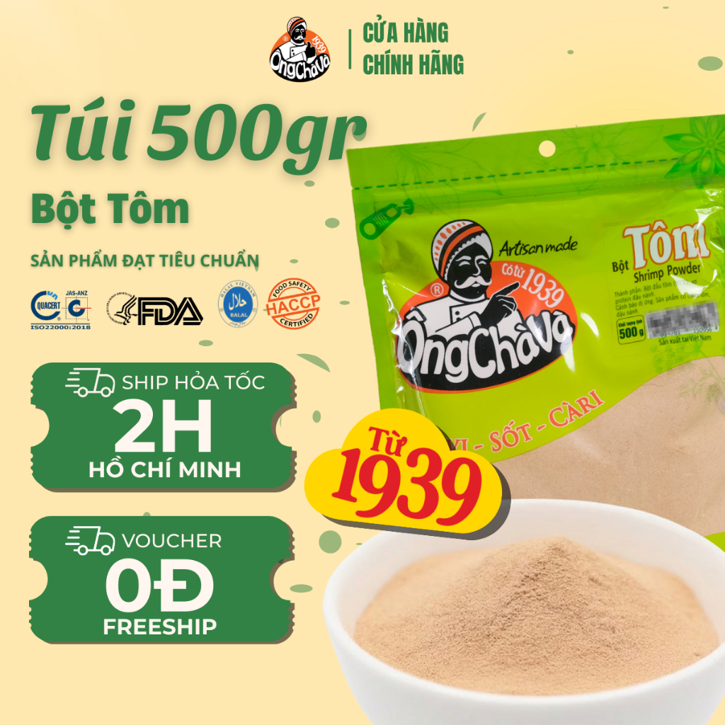 Bột Tôm Ông Chà Và 500g (Shrimp Powder)
