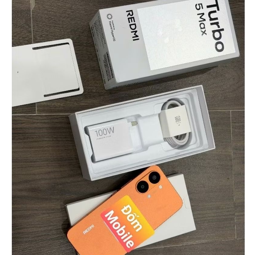 Điện thoại Redmi TURBO 5 MAX Dimensity 9500s | Pin Siêu Khủng 9000mAh FULLBOX LIKENEW BH 6 Tháng