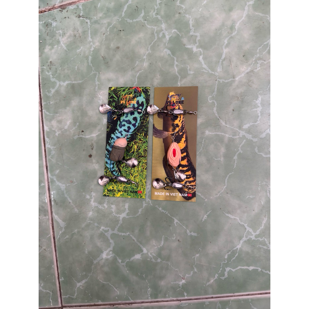 Nhái hơi Lạ Mắt Piter 3cm và Mery 2.8cm siêu nhạy :))