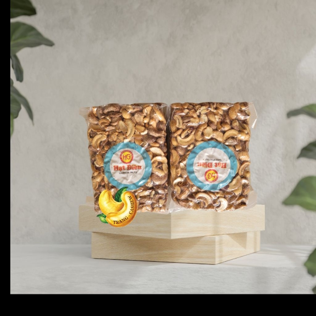 Combo 1kg  Hạt điều rang muối BỄ VỎ LỤA ÉP CHÂN KHÔNG