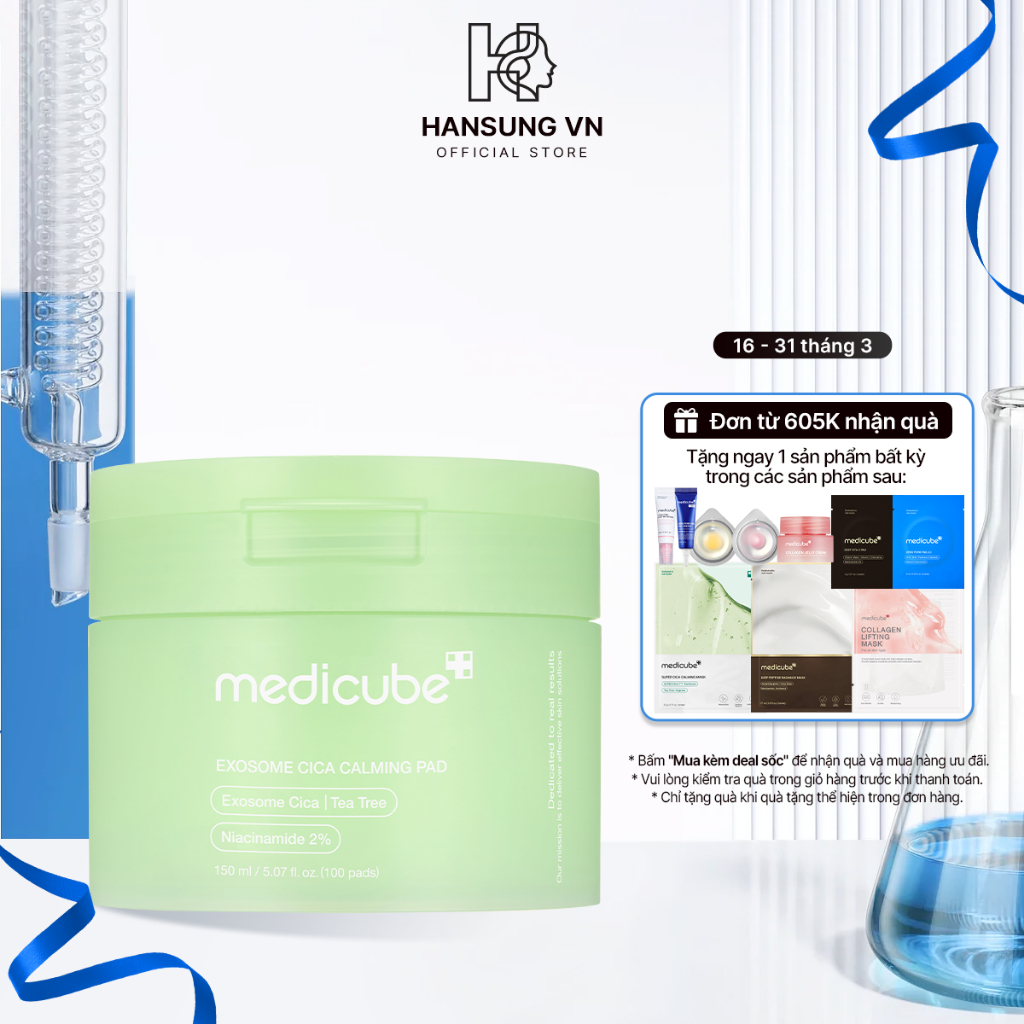 Toner Pad medicube Exosome Cica Calming 100 miếng / 150ml [P00105]