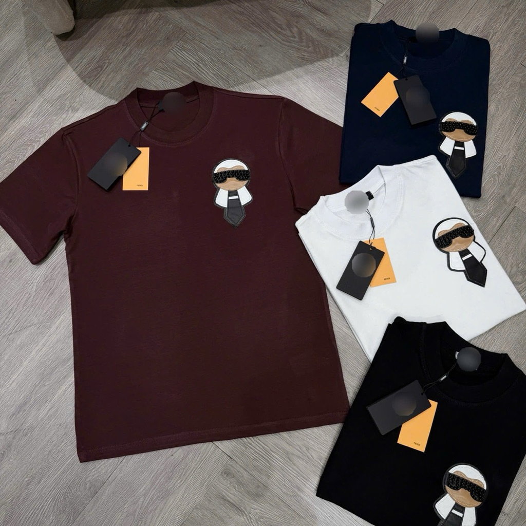Áo phông nam nữ Premium Cotton PB trơn thêu logo da ông già đeo kính đính đá ngực basic boy phố AP692P