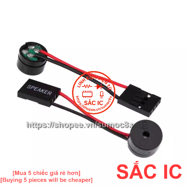 [KỆ 3][TẦNG 1] Còi Bíp - Loa kêu đơn âm - Buzzer Spearker cho main pc