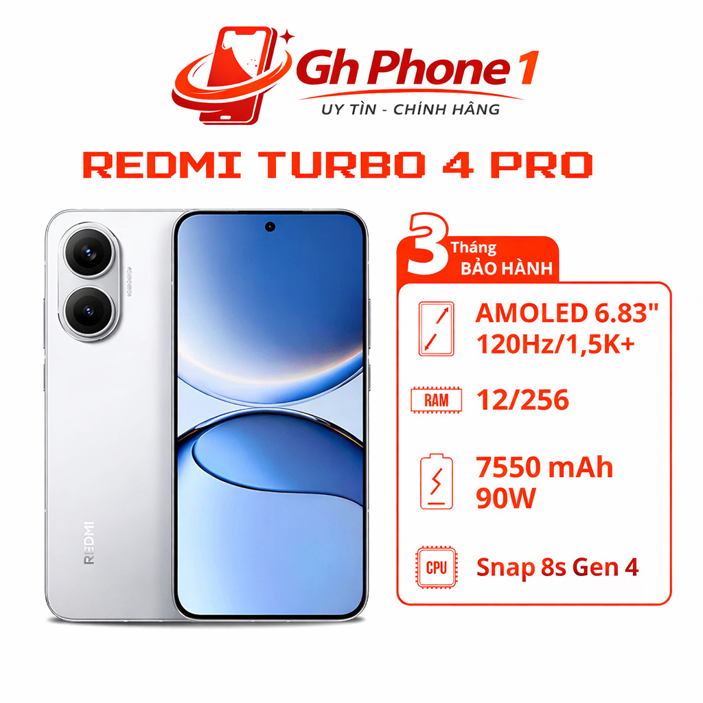 Điện thoại Xiaomi REDMI Turbo 4 Pro 5G , Redmi Turbo 4 Pro New Seal Mới 100% Bản 12/256Gb