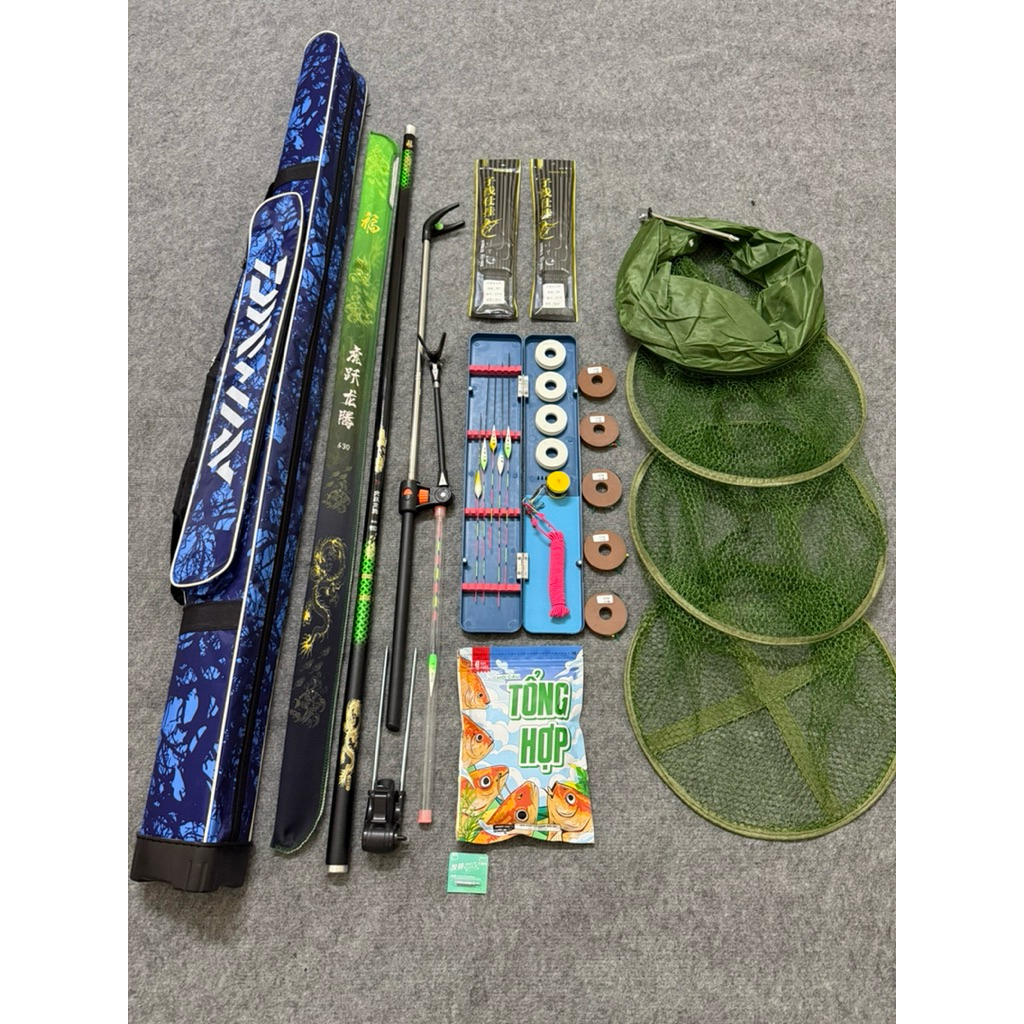 Bộ Combo Cần 5H [ Ngẫu Nhiên ] Đủ bộ đi câu , Có Rọng đầy đủ