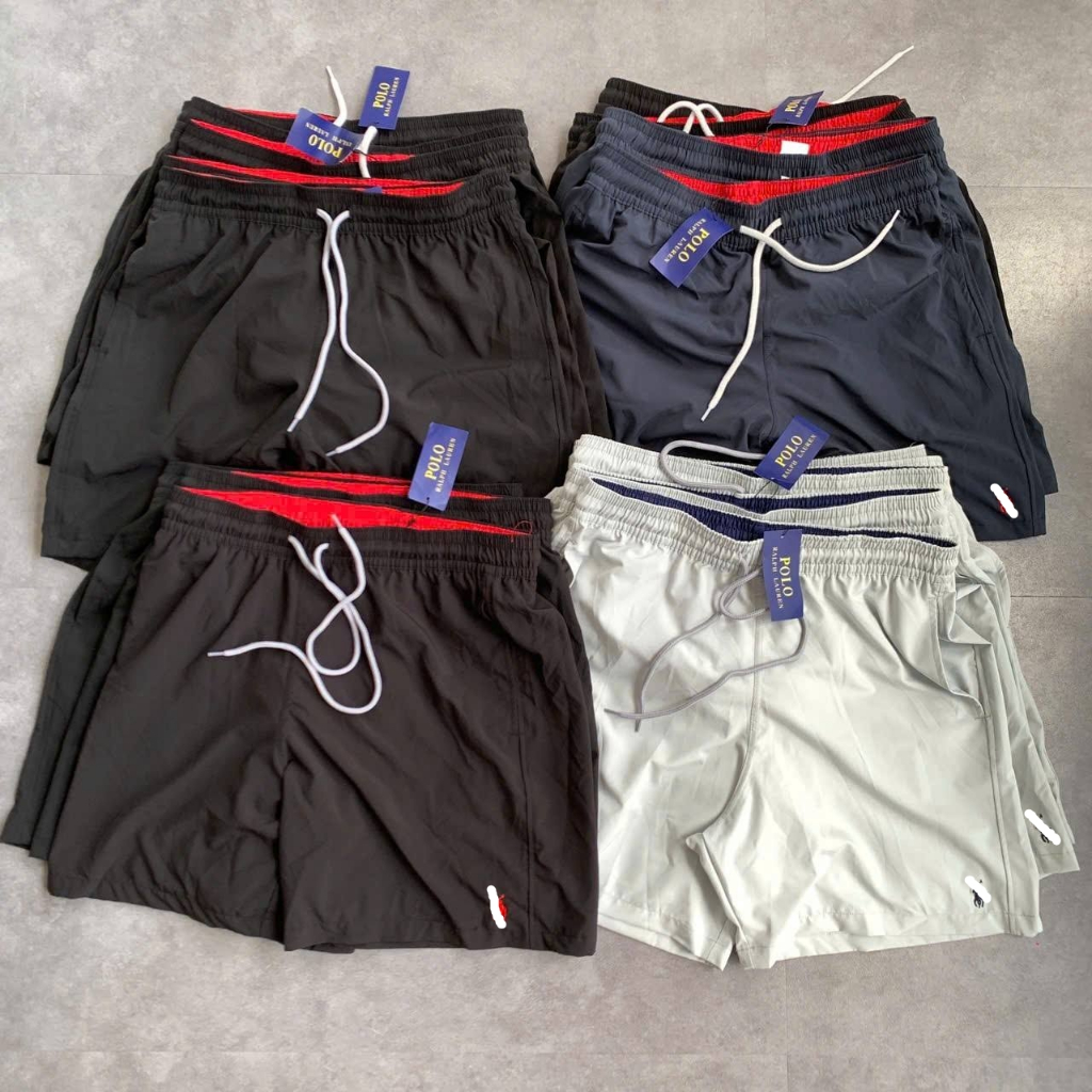 Quần Short Đi Biển Đa Năng POLO RL Traveler Mid Trunk Xuất Xịn Chính Hãng Chất Đẹp Co Dãn 4 Chiều Giá Web 151$ Có Lót