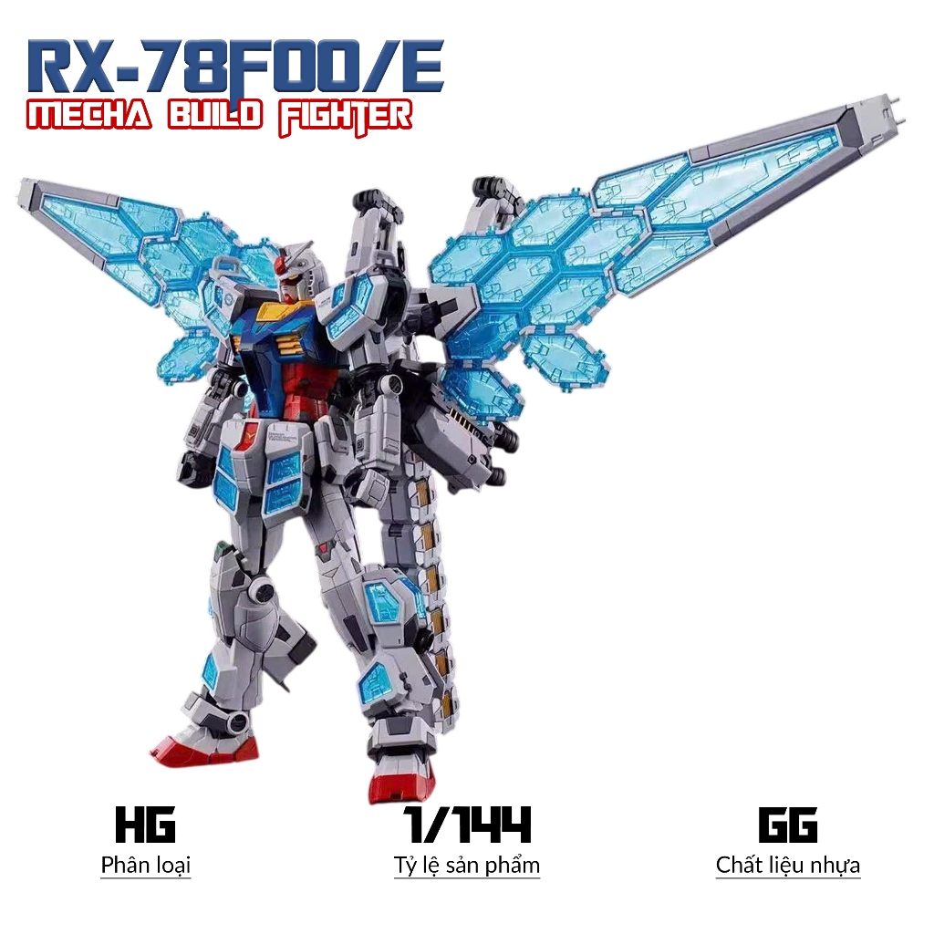 Mô hình HG RX-78F00/E phiên bản kỷ niệm, 1/144 Mecha, Đồ chơi lắp ráp