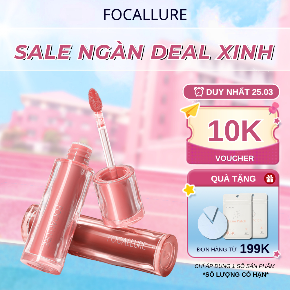 FOCALLURE Son Tint Căng Mọng Nước Phiên Bản Nâng Cấp 2G