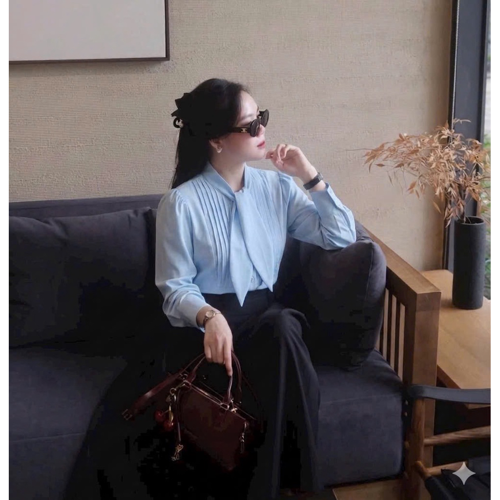 Áo sơ mi cổ nơ