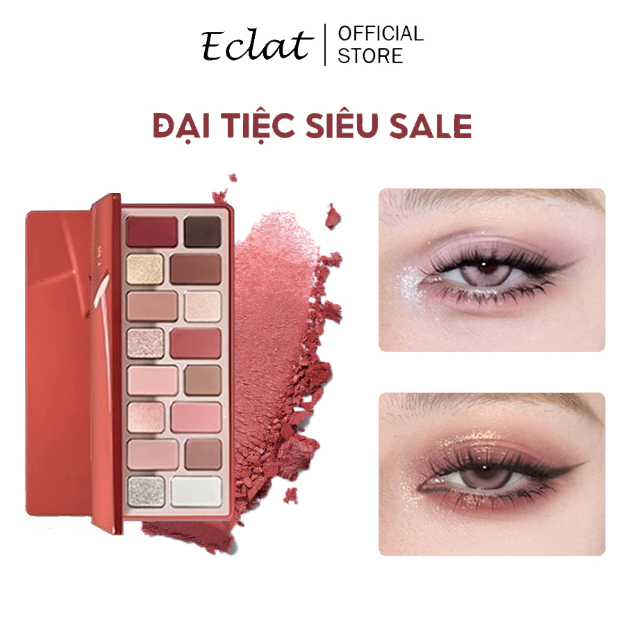 Bảng phấn mắt mới với 16 sắc thái: màu lì và màu highlight, màu đất và hồng xám