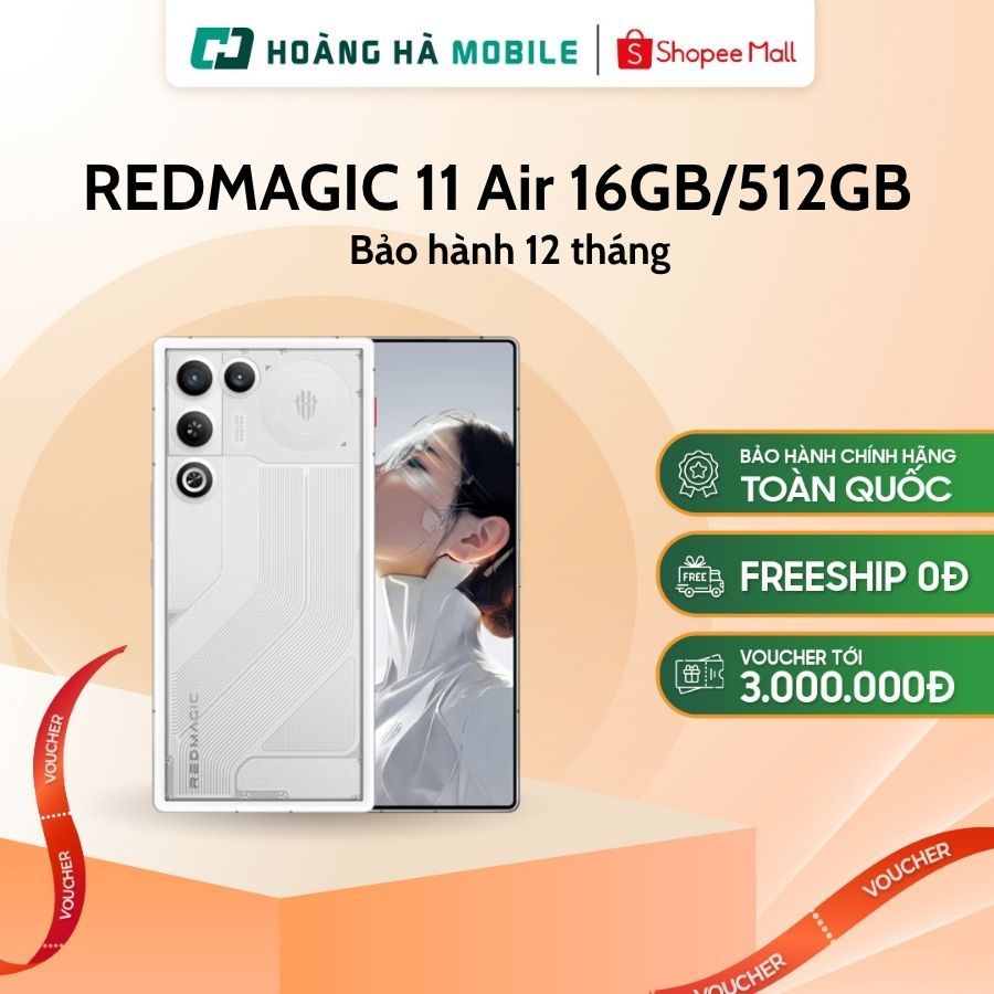 Điện thoại Gaming REDMAGIC 11 Air 16GB/512GB - Bảo hành chính hãng 12 tháng