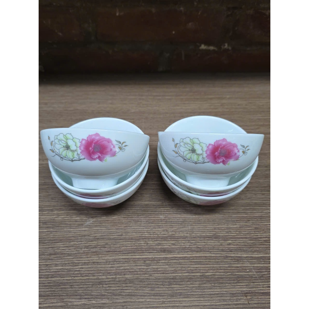 Combo 06 bát cơm, chén cơm hoa anh đào, miệng 11cm, cao 5,5cm