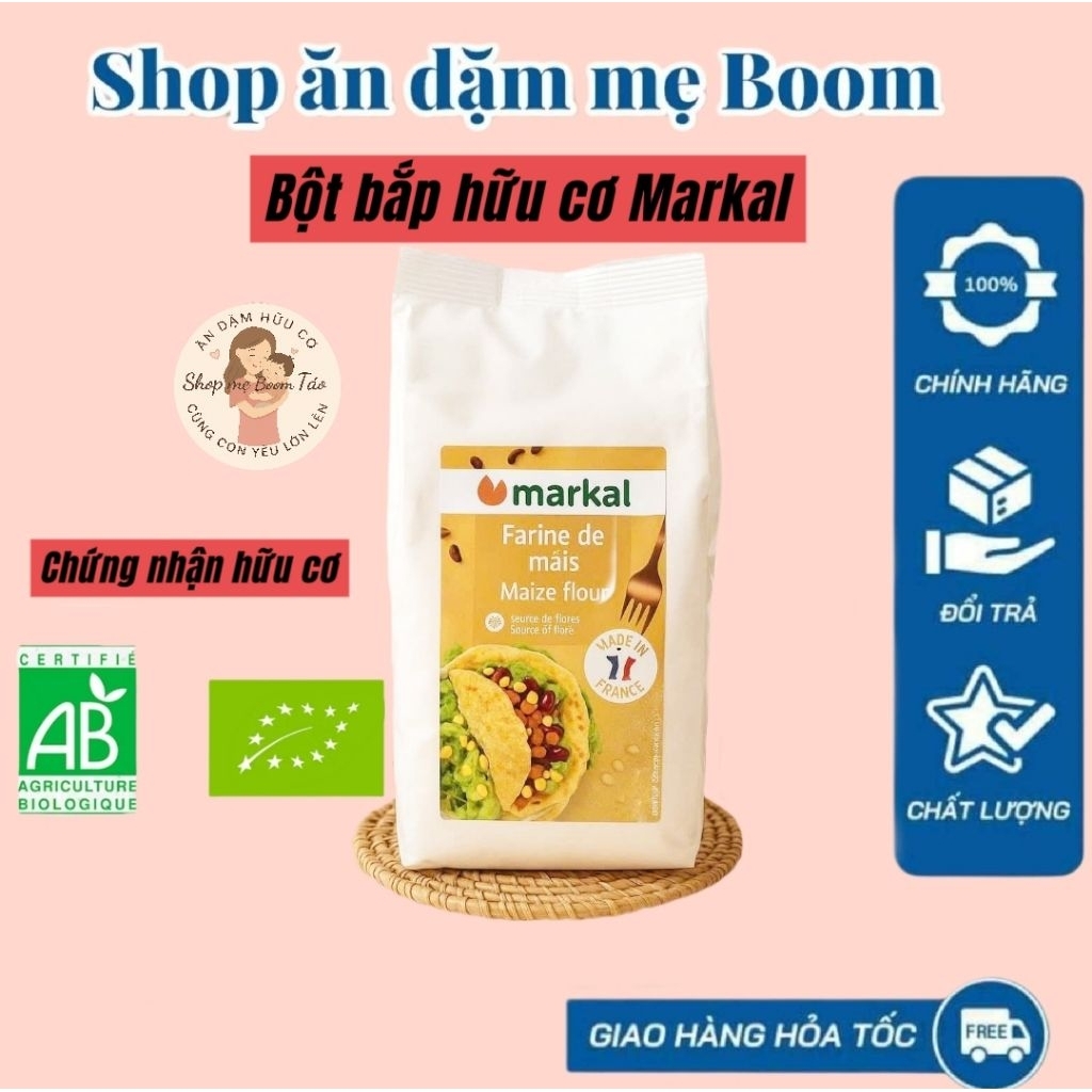 Bột bắp hữu cơ Bob's red mill/Markal