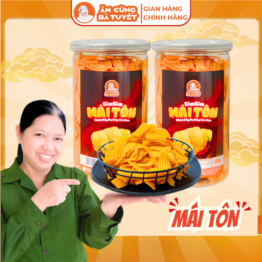 Bim bim bờ lô , mái ngói , bimbim mái bờ lô hũ 750ml- ĂN CÙNG BÀ TUYẾT M59