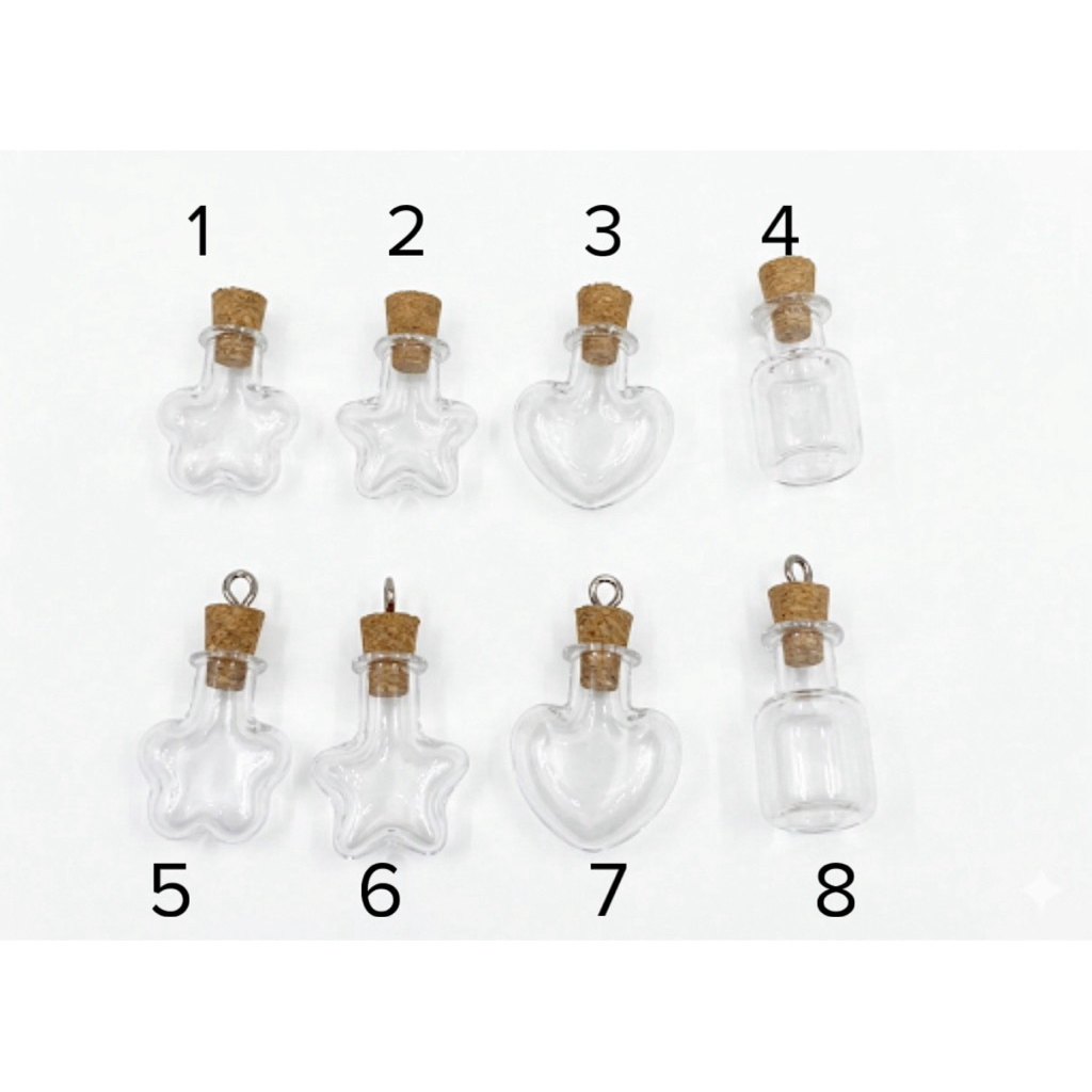 Lọ thuỷ tinh mini nhiều mẫu 2cm