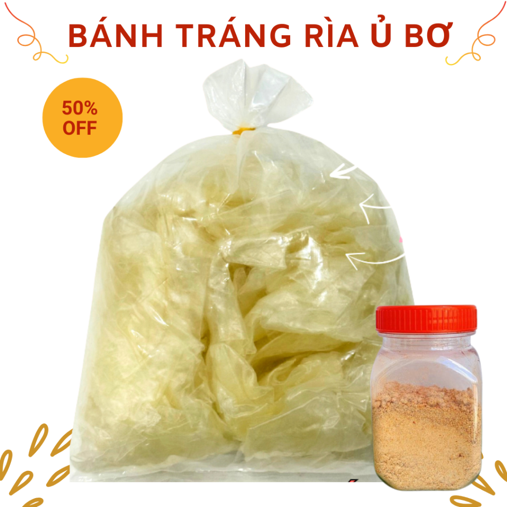 500G BÁNH TRÁNG PHƠI SƯƠNG RÌA Ủ BƠ DẺO THƠM BÁNH TRÁNG CÔ VY