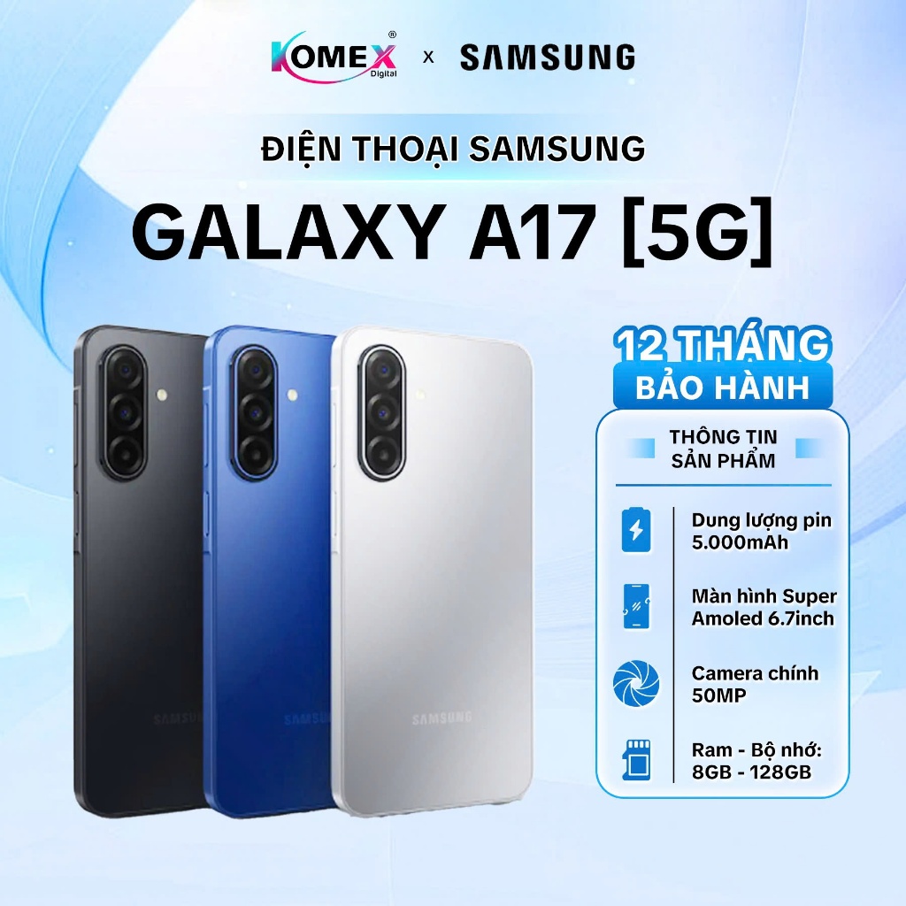 Điện Thoại Samsung Galaxy A17 (5G) 8GB 128GB Chính hãng