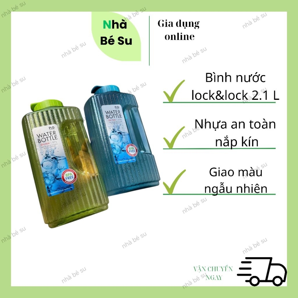 Bình Đựng Nước Lock& Lock  Dung Tích 2,1L An Toàn Cho Người Sử Dụng