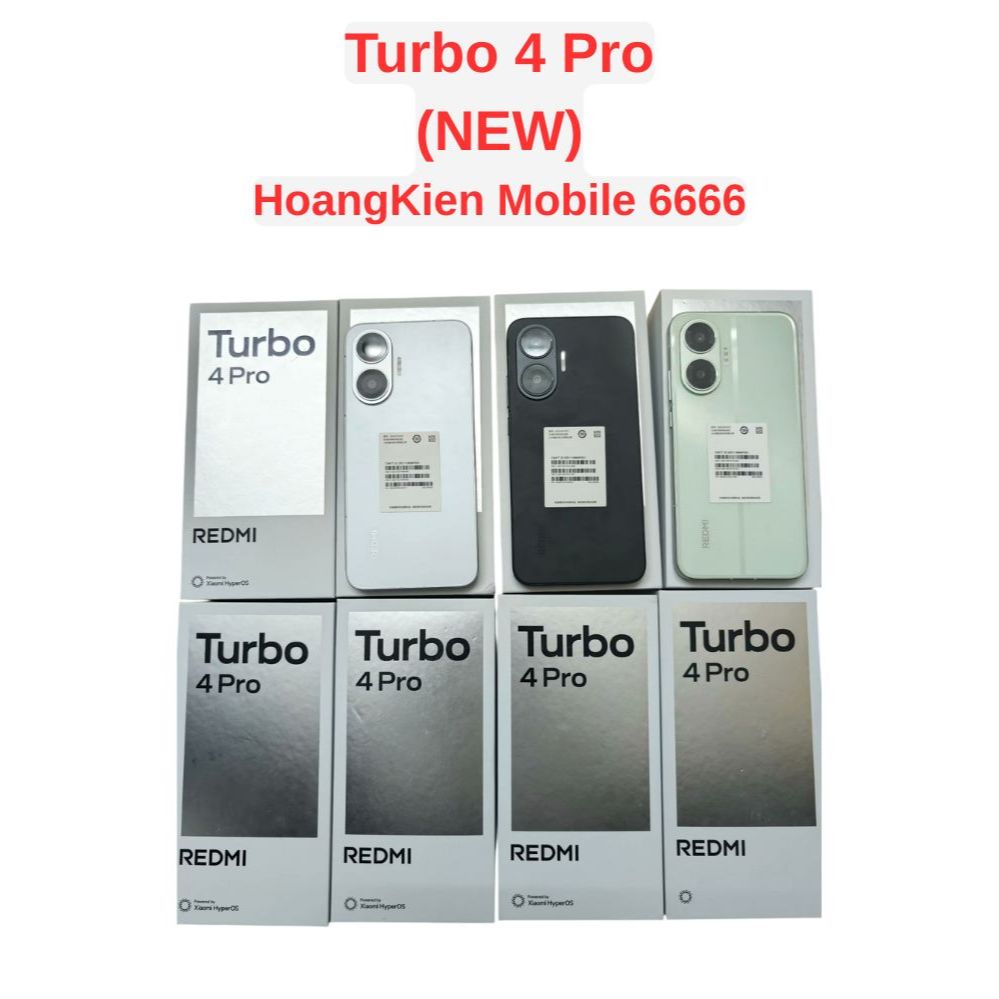 Điện thoại Xiaomi REDMI Turbo 4 Pro 5G Snapdragon 8s Gen 4 - Pin 7550mAh