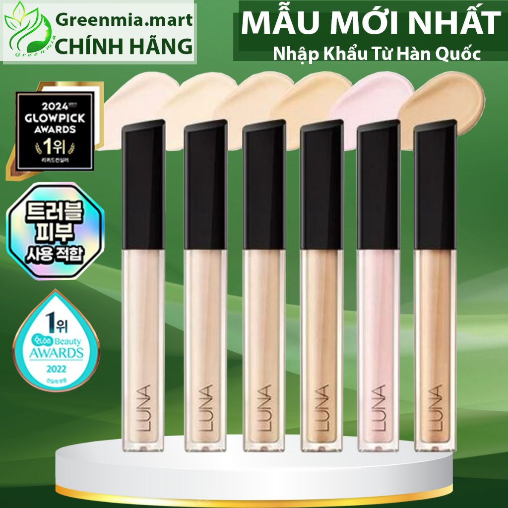 Kem Che Khuyết Điểm Luna Long Lasting Tip Concealer Cover 7.5g