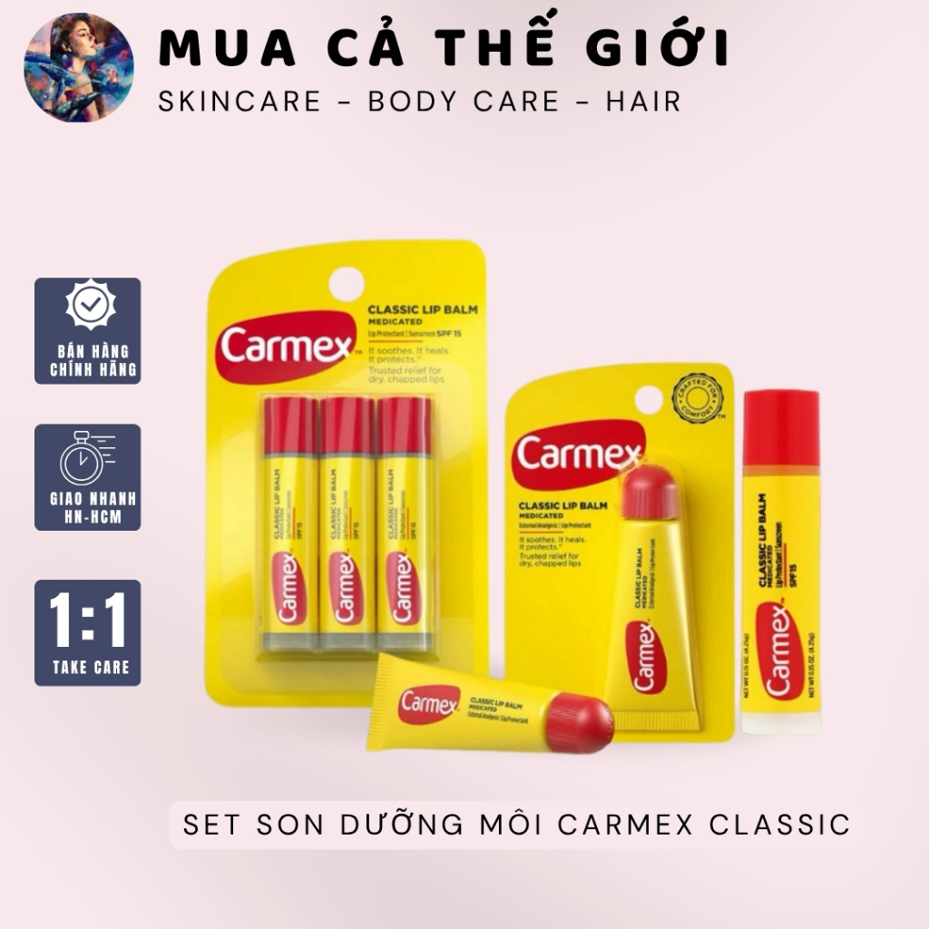Son dưỡng môi Carmex Classic