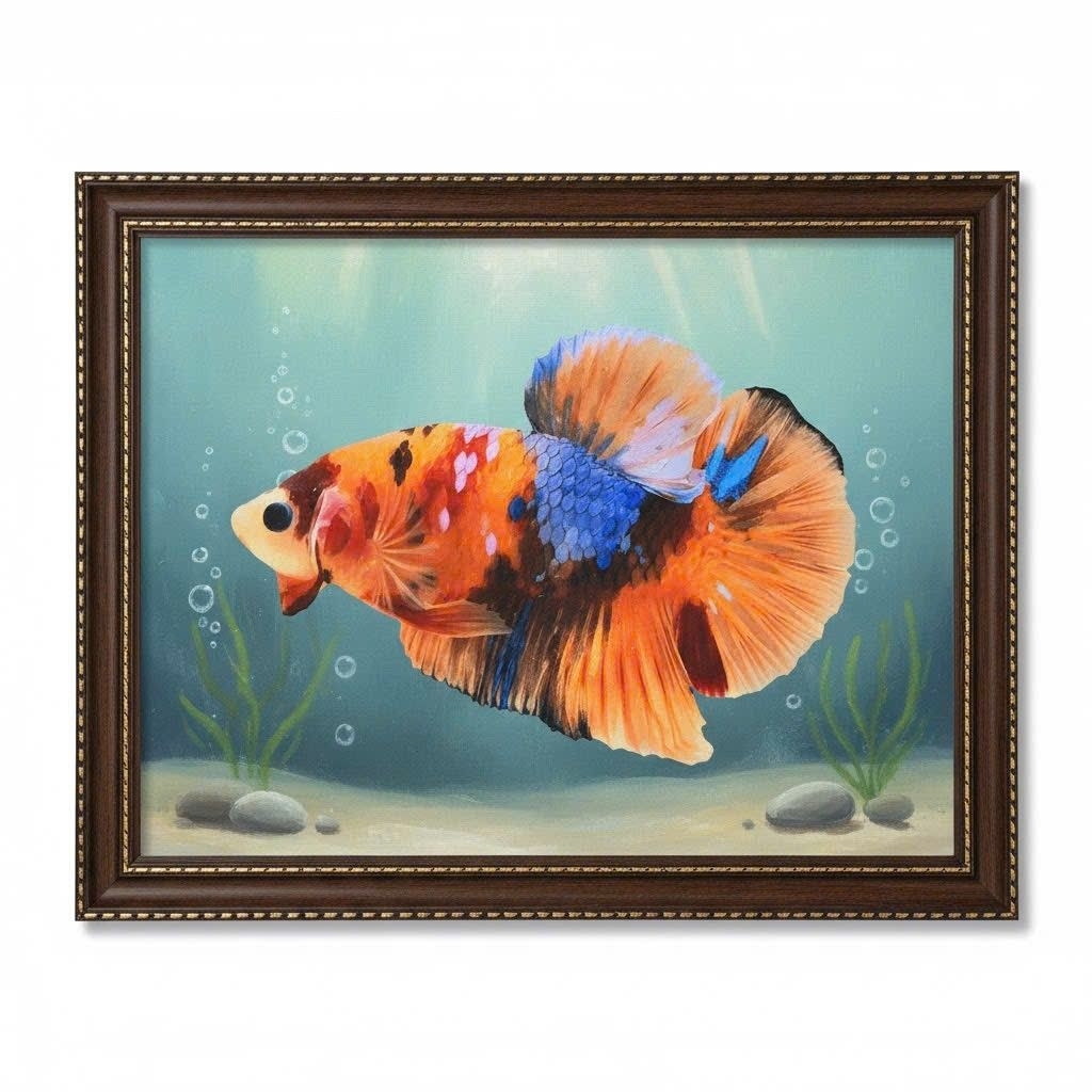 khung tranh cá betta nemo - được chọn giới tính