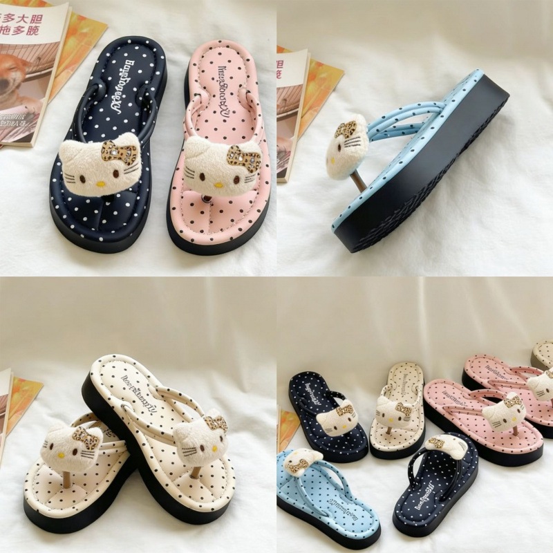 Mẫu Tông Nữ Chấm Bi Hoạ Tiết Mèo Kitty Điểm Nhấn Trẻ Chân Phối Đồ Đẹp Thời Trang Nữ Dạo Phố Đi Biển Hè 2026