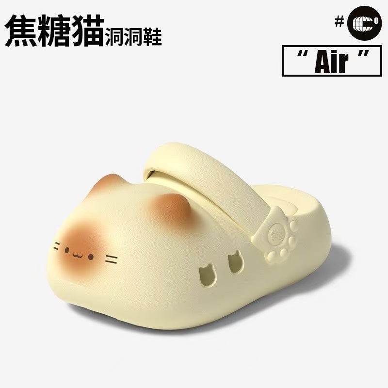 Dép sục nữ họa tiết mèo xinh,phù hợp mùa hè,chất EVA êm chân,đúc nguyên khối ,Sakishoes