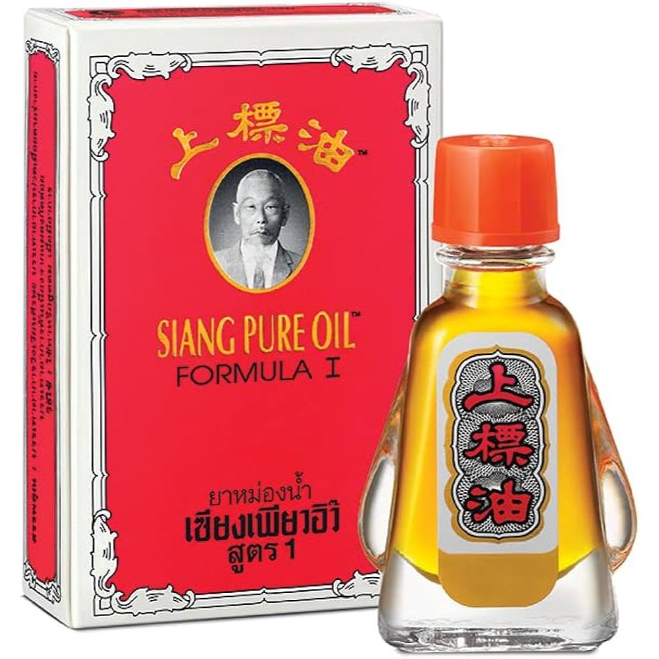 Dầu Siang Pure Oil Formula I giảm triệu chứng cảm lạnh, nhức đầu, chóng mặt, ngạt mũi 3cc
