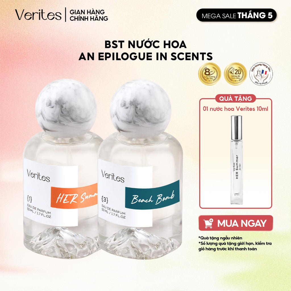 Bộ sưu tập 6 hương nước hoa VERITES The An Epilogue In Scents 50ml