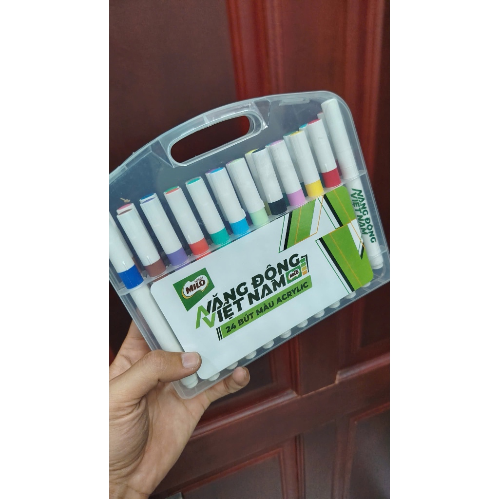 24 Bút Màu Acrylic Milo – Năng Động Việt Nam
