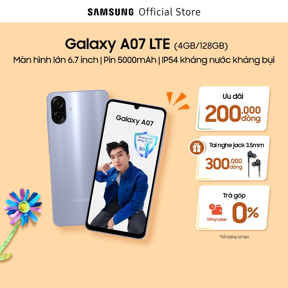 Điện Thoại Samsung Galaxy A07 LTE 4GB/128GB