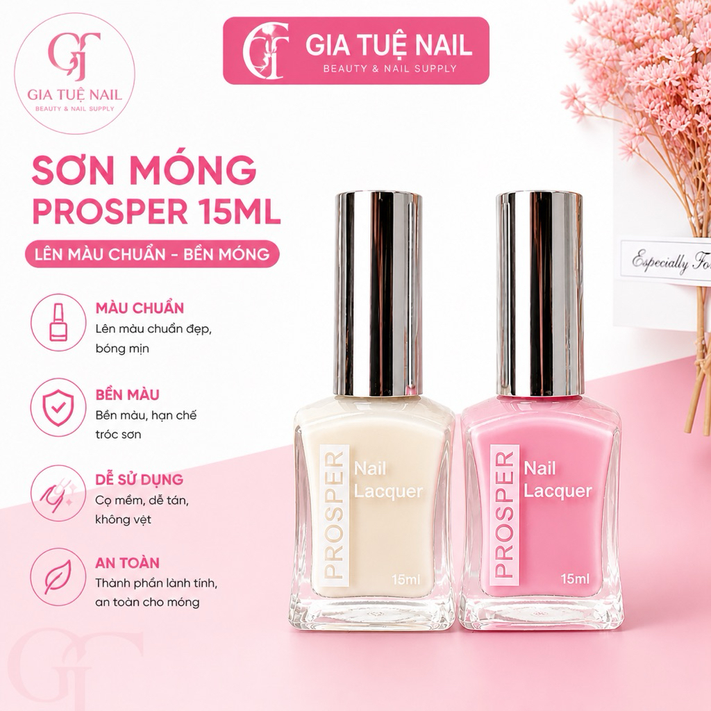 Sơn dưỡng móng tự khô Prosper 15ml