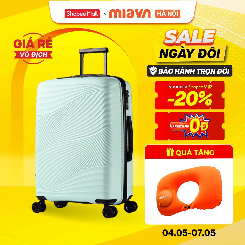 [🔥HOT DEAL] Vali Kéo MIA Du Lịch ZENI - Size 19/24/28 Inch, Nhựa PP Hạn Chế Bể Vỡ, Khoá Số, Bảo Hành Trọn Đời