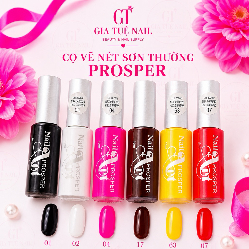 Cọ nét vẽ móng sơn thường 10ml