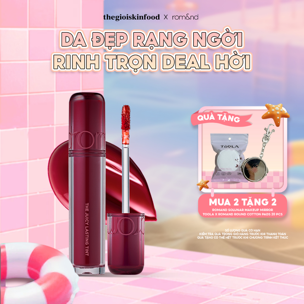 Son Tint Romand Căng Bóng The Juicy Lasting Tint ThegioiSkinfood