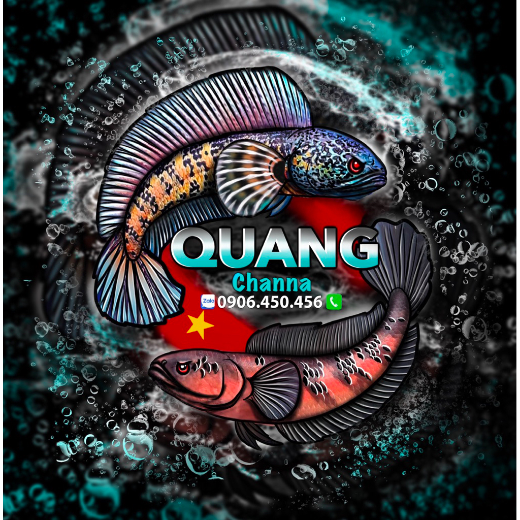 logo LóC CảNH QUANG Channa nhiều dòng & nhiều size