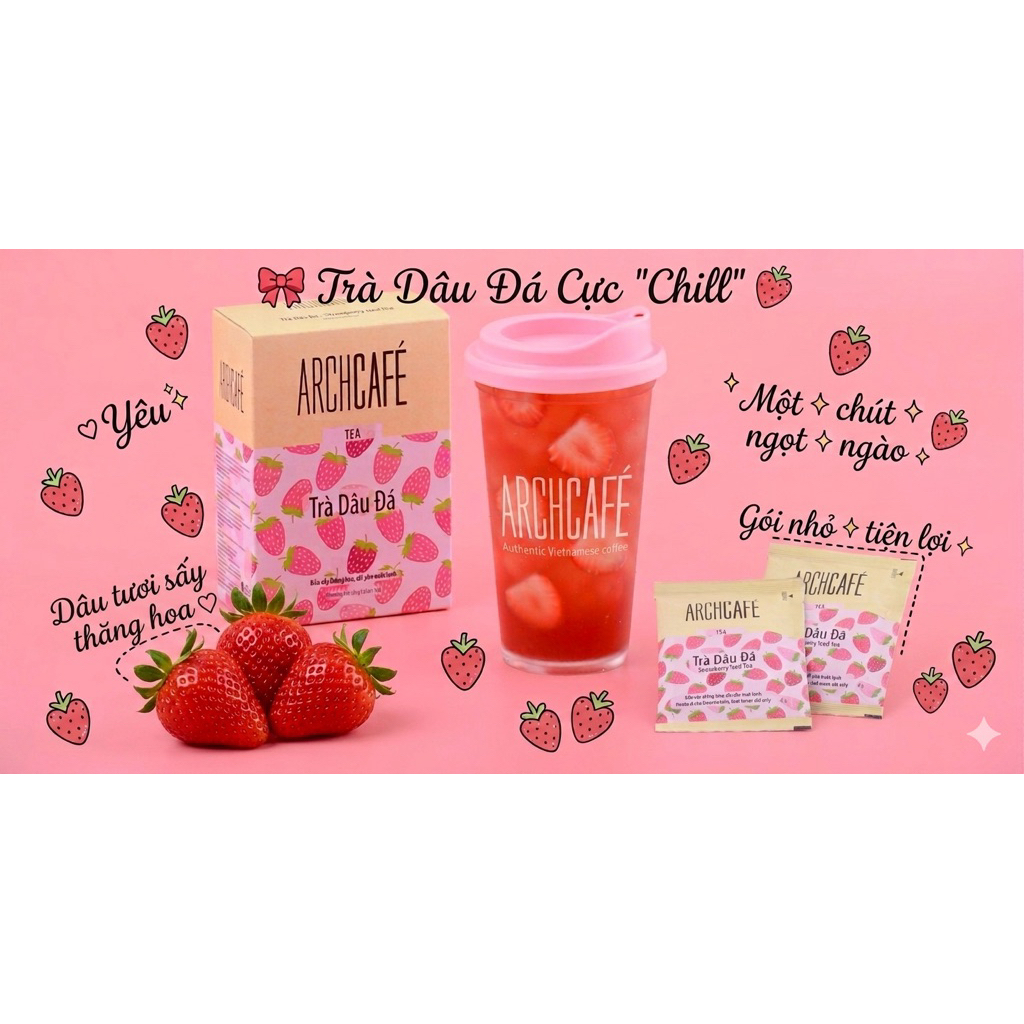 TRÀ DÂU ĐÁ - (Strawberry Tea - Archcafe)