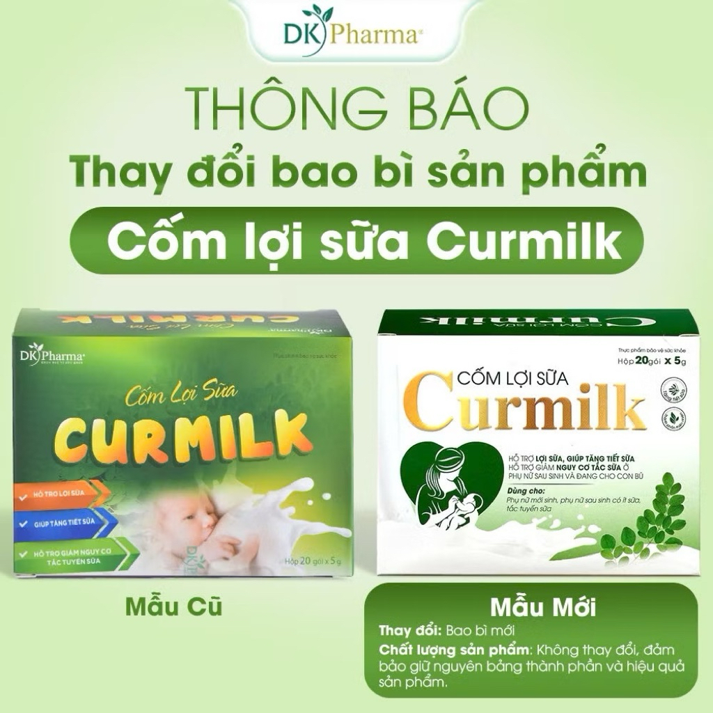 Cốm lợi sữa CURMILK ( hộp 20 gói )