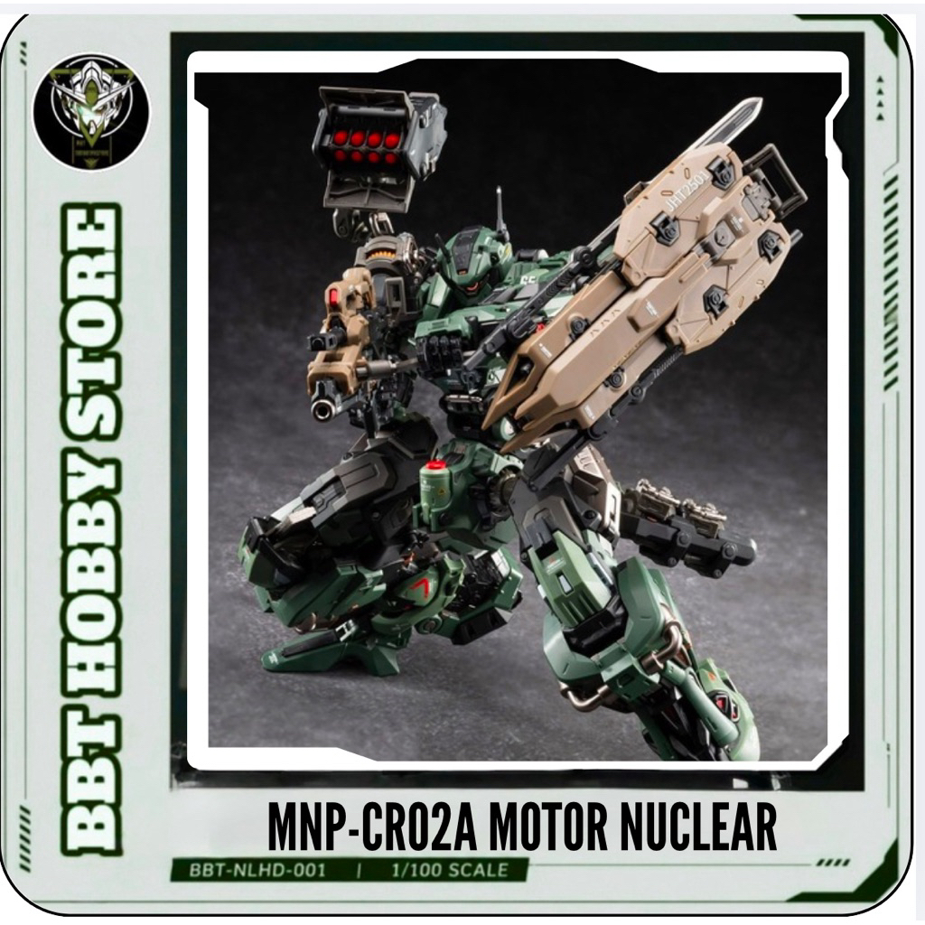 [ CÓ SẴN ] Mô Hình Lắp Ráp Model Kit MNP-CR02A Motor Nuclear ( Bao gồm đại súng + Có box Carton hãng )