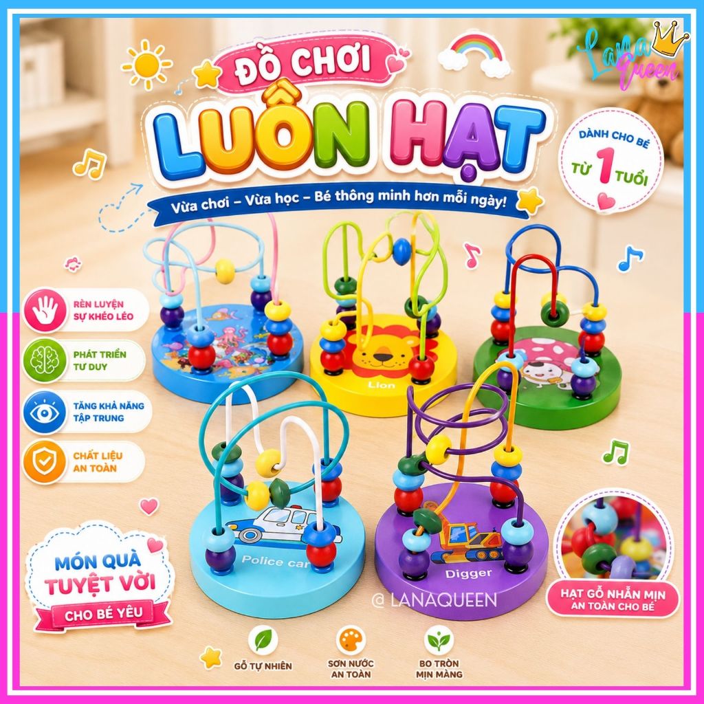 Luồn hạt mini cho bé