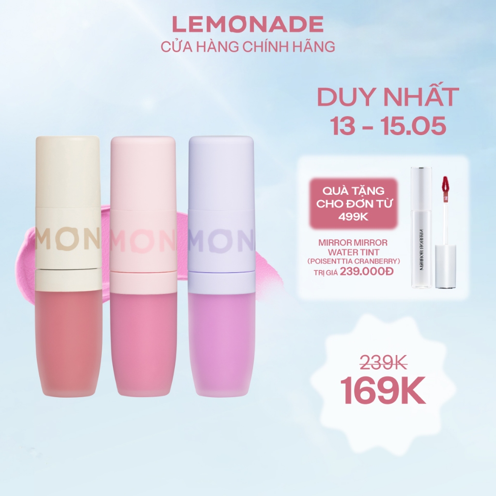 Má kem mịn lì thuần chay LEMONADE Perfect Couple Blush 8.5g