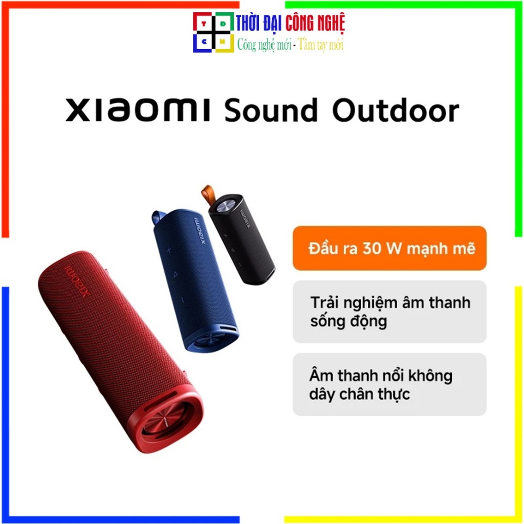 Loa Bluetooth Xiaomi Sound Outdoor 30W Pin 12H Kháng Nước IP67 Loa Di Động Thông Minh Chính Hãng Bảo Hành 12 Tháng 1 Đổi