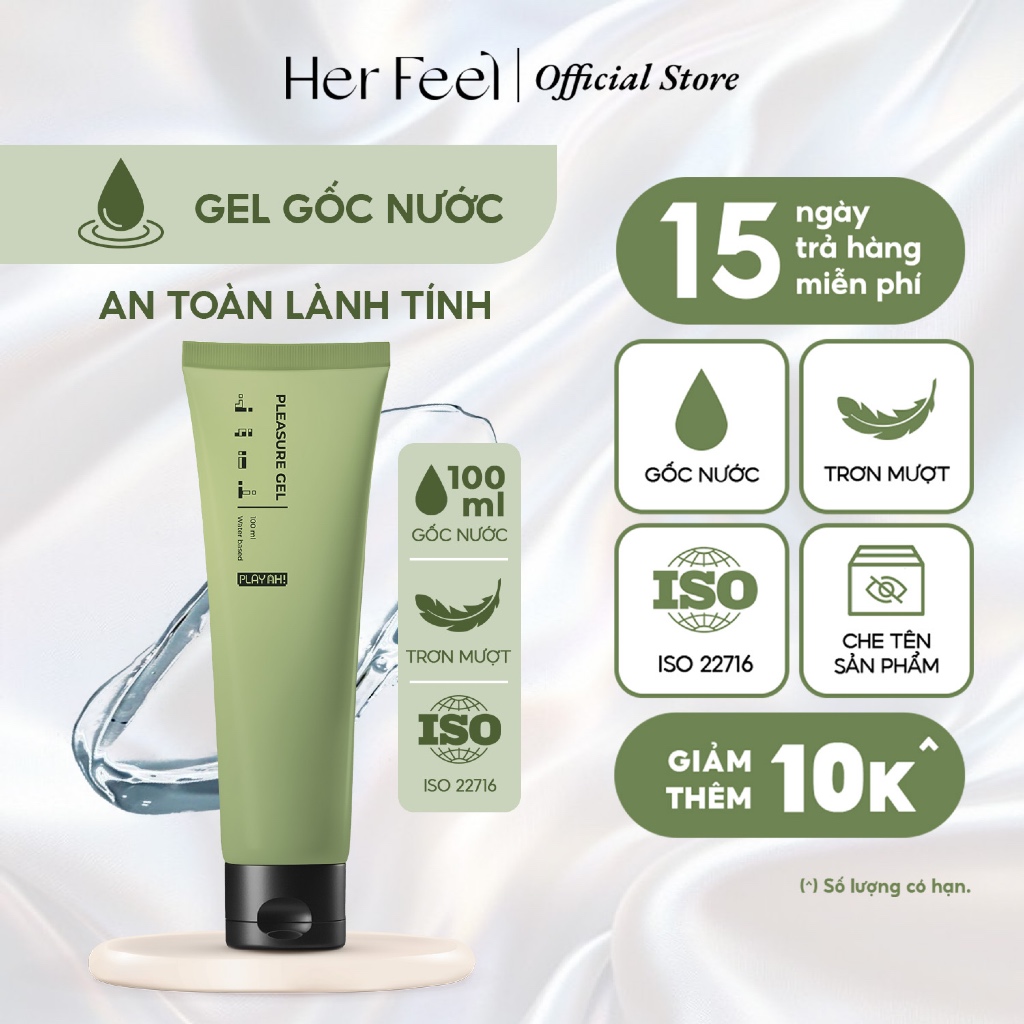 Gel Bôi Trơn PlayAh Gốc Nước Pleasure Gel 100ml An Toàn Lành Tính