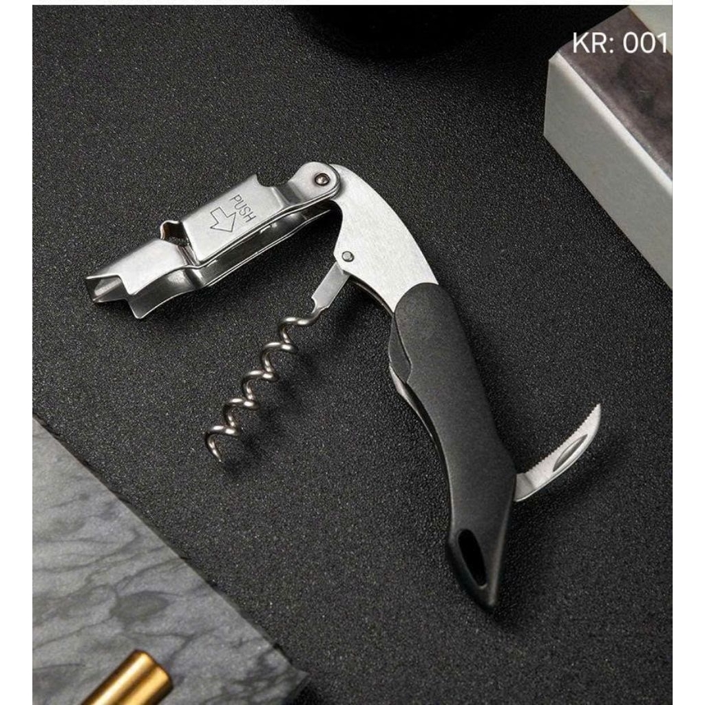 Khui mở rượu vang cán nhựa KR 001